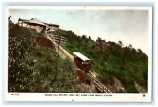 c1920's Penang Hill Railway Train Middle Station Malaysia RPPC Photo Postcard picture