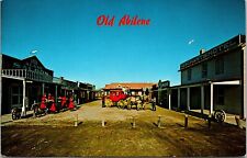 VINTAGE POSTCARD OLD TOWN ABILENE KANSAS REPRODUCTION OF 1867-72 WESTERN TOWN picture