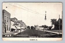Clarion IA-Iowa, Scenic View Of Road, Advertising, Vintage c1908 Postcard picture