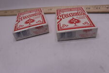 (2-Pk) Streamline Vintage Jumbo Index Playing Cards Red NO7 picture