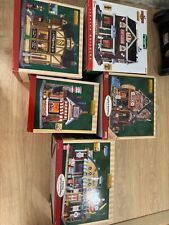 Brand New Set of Lemax Christmas Villages - bakery, Menard Mill, bowling alley,  picture