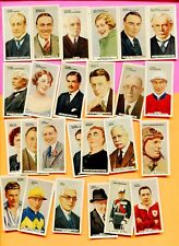 1935 Godfrey Phillips Cigarettes In The Public Eye 25 Tobacco Card Lot picture