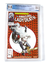 THE AMAZING LADY DEATH UNHOLY RUIN ASM 300 HOMAGE PGX GRADED MINT 9.8 580/635 picture