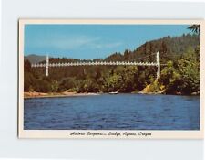Postcard Historic Suspension Bridge Agness Oregon USA picture