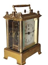 Antique Rare Waterbury Brass Repeater Alarm Carriage Clock (As Is) - 1891 Circa picture