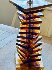 Stunning Vintage Lucite Stacked Lamp picture