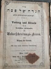 1865 Wien Vienna Haggadah Hebrew German Passover Great Judaica ???? ???? picture