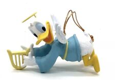 Vintage Grolier Disney Donald Duck Angel Christmas Ornament Wings Harp with Box picture