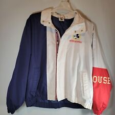 Vintage Mickey Mouse American Spirit Hooded Jacket Blue White and Red picture