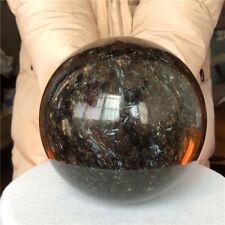 17 lb Natural Russian Astrophylite Garnet Flashes Sphere Ball Healing #A2 picture