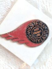 VINTAGE WESTERN MARYLAND FAST FREIGHT LINE TIE TACK LAPEL PIN picture