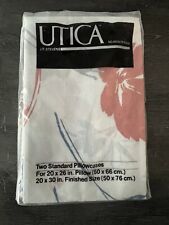 Utica Fine Arts J.P. Stevens Pillowcases No-Iron  Floral USA VTG New picture