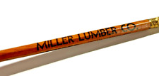 Rare Vintage Wooden Pencil Miller Lumber North Vernon Indiana picture