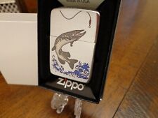 NORTHERN PIKE FISH FISHING 1941 REPLICA ZIPPO LIGHTER MINT IN BOX picture