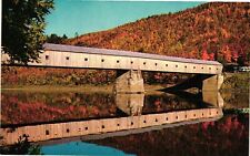 Vintage Postcard- Covered Bridge, Windsor, Vermont-Cornish, NH 1960s picture
