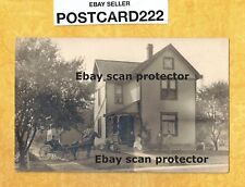 X RPPC real photo postcard unknown location HOUSE & horse carriage #hccc8 picture