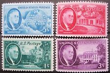 75 YEAR OLD 1945/6 #930-3 WW2 US Stamp FDR Franklin D.Roosevelt 1 Set of 4pc MNH picture