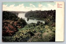 Milwaukee River Milwaukee Wisconsin Antique Unposted Undivided Back Postcard picture