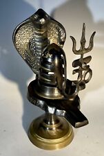 Vintage Shivling Snake Trishul Holy Decorative Religious serpent picture