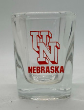 Vintage Whiskey Square Shot Glass UNL Nebraska Cornhuskers UN Husker picture
