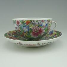 Chinese Mille Fleur Tea Cup & Saucer Provenance: Gift from Chiang Kai Shek picture
