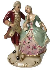 Royal Dux Porcelain Figurine Courting Couple Dancing Czechoslovakia picture