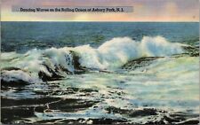 Postcard NJ Avalon New Jersey Dancing Waves on Rolling Ocean  picture