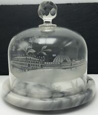 Chicago Fair Expo 1893 Horticultural Building Glass Dome Cheese Cloche Souvenir  picture