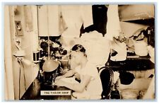 c1910's The Tailor Shop Factory Interior RPPC Photo Unposted Antique Postcard picture