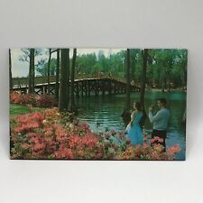 Greenfield Gardens Scenic Bridge North Carolina Vintage Postcard picture