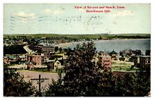 1912 View of Revere and Beach, from Beachmont Hill, MA Postcard picture