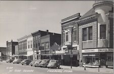 West Side Square Fairbury Nebraska RPPC,Coca Cola,Ice Cream Photo Postcard,1951 picture