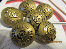 Gucci 6 buttons BRONZE KHAKI TONE GG 20 mm  BUTTONS THIS IS FOR 6 picture