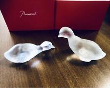Baccarat Christmas Duck Figurines, 2 Pieces picture