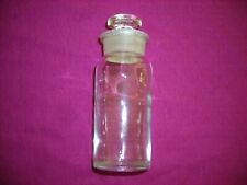 Antique T. C. W. Co. USA  Apothecary Clear Glass Bottle & Stopper 4 1/2