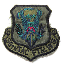 USAF 50th Tactical Fighter Wing Fabric Embroidered Badge picture