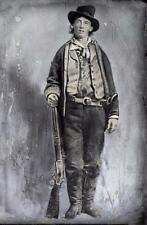 Sixth -Plate Billy The Kid Slightly Tinted Tintype C2450RP picture