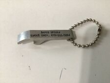 Vintage Lucas Chevrolet Metal Keychain and Bottle Opener, Advertising Cars, Auto picture