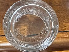 Vintage Clear glass Cavalier Baltimore Boot Creme jar picture