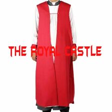 New Men Anglican Rochet & Chimere Red Apostle Vestment Clergy Robe Two Pieces picture