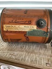 Antique B. Leidersdorf Co. Not Bigger Hair Tobacco Tin Can Pail with top 1910 picture