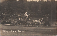 Talleyrand Visits Machias Valley Pageant Antique 1913 RPPC Postcard - Unposted picture