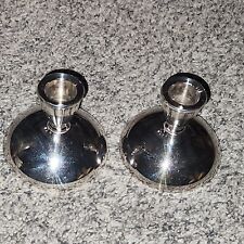 Vintage ONEIDA SILVERSMITHS Silver Plate Art Candle Holders 2.5