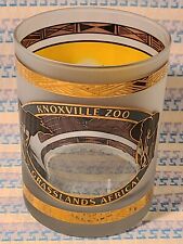 Knoxville Zoo Tennessee Grasslands Africa Souvenir Rocks Glass Partially Frosted picture