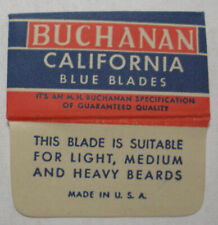 Vintage Razor Blade BUCHANAN CALIFORNIA -  One Wrapped Blade picture