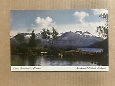 Postcard Kenai Peninsula AK Alaska Northwest Orient Airlines Advertising Vtg PC picture