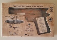 HIJOS de VILLA Tequila Pistol Decanter Shot Glasses & Display Base Set Empty  picture