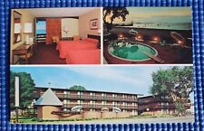 Vtg The Governor Bradford Motor Inn Motel Plymouth Massachusetts c1960s Postcard picture