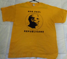 RON PAUL GOLD T-SHIRT TEE SIZE XL - IN GOD WE TRUST 2008 LIBERTY REPUBLICANS NEW picture
