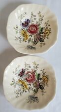 Vintage Johnson Brothers England Sheraton Ironstone Square Cereal Bowls - 2 picture